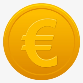 Round Euro Symbol Png Clipart - Coin Euro Icon, Transparent Png, Free Download