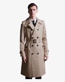 Men Long Coat Png Image Background - Trençkot Erkek Klasik Giyim, Transparent Png, Free Download