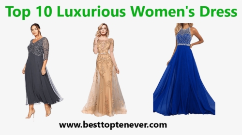Top Ten Woman Party Dress - Gown, HD Png Download, Free Download