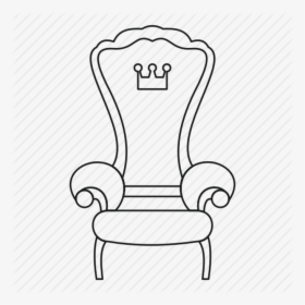 Throne Chair Outline, HD Png Download, Free Download