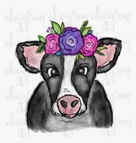 Boho Cow Example Image, HD Png Download, Free Download