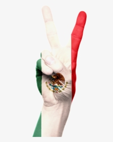 Mexico Flag Hand, Hd Png Download - Cancer, Transparent Png, Free Download