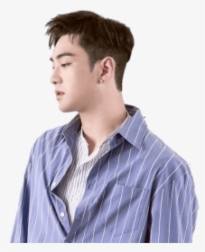 Nu"est Baekho Striped Shirt - Nu Est Baekho Png, Transparent Png, Free Download