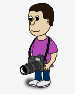 Play,shoe,arm - Cartoon Character With Camera, HD Png Download, Free Download