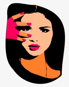 Selena Gomez Portrait Paintings, HD Png Download, Free Download