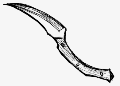 Free Png Knife Drawing Png Images Transparent - Knife Drawing With Transparent Background, Png Download, Free Download