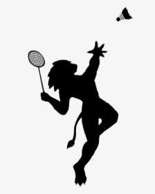 Free Logo Bad Lion - Badminton Cartoon, HD Png Download, Free Download