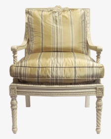 Louis Xvi Style Square Back Arm Chair Front View - Chair, HD Png Download, Free Download