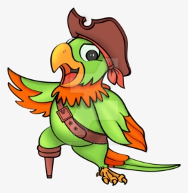 Pirate Parrot Png - Parrot Pirate Cartoon Png, Transparent Png, Free Download