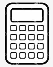 Calculator Clipart Clip Arts For Free On Transparent - Calculator Clipart Black And White, HD Png Download, Free Download