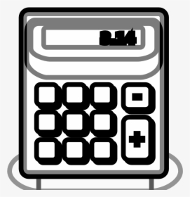 Clip Art Black And White Calculator Icon, HD Png Download, Free Download