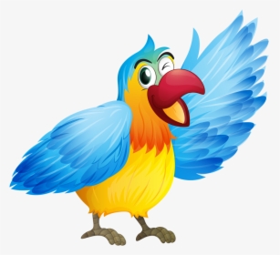 Aves & Passáros & Corujas Etc Disney Clipart, Cute - Smiling Parrot, HD Png Download, Free Download