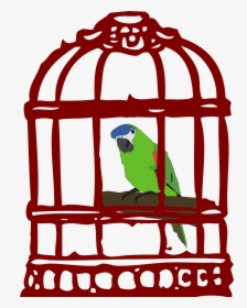 Bird In Cage Clipart, HD Png Download, Free Download