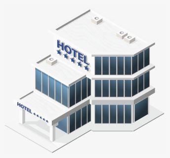 Isometric-hotel - Isometric Art Buildings, HD Png Download, Free Download