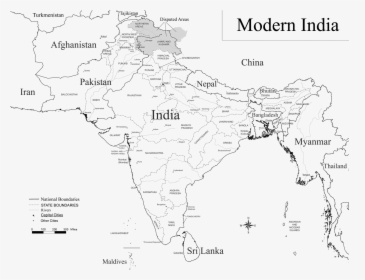 Modern India - Bangladesh Liberation War Map, HD Png Download, Free Download