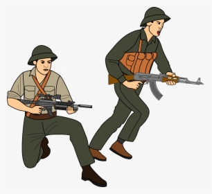Soldiers In Battle Clip Arts - Vietnam War Soldiers Cartoon, HD Png Download, Free Download