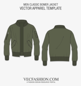 Vector Bomber Jacket Template, HD Png Download, Free Download