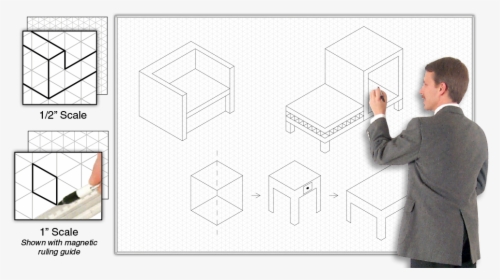 Isometric Whiteboard, HD Png Download, Free Download