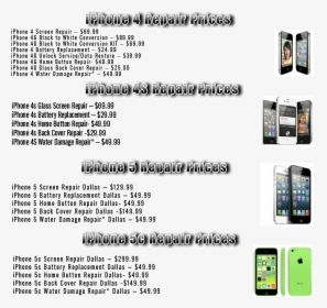 Dallas Iphone Screen Repair Prices - Phone Repair Service Prices, HD Png Download, Free Download