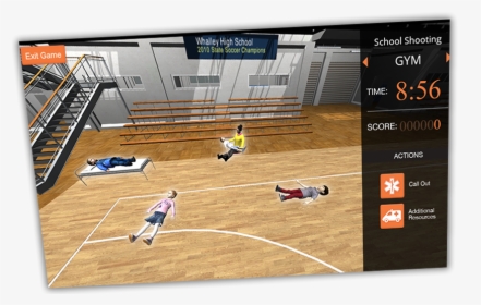 60 Seconds To Survival Html Game - Basketball Court, HD Png Download, Free Download