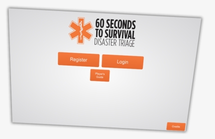 Html Game Registration - 60 Seconds To Survival A Disaster Triage Game, HD Png Download, Free Download