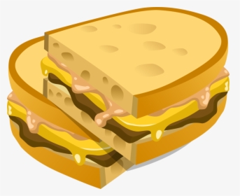 Toast,processed Cheese,gruyère Cheese - Panini Clipart, HD Png Download, Free Download