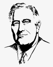 Fdr Drawing Simple - President Franklin Roosevelt And Quote, HD Png Download, Free Download
