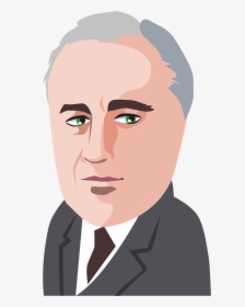 Fdr Drawing Cartoon - Franklin D Roosevelt Cartoon, HD Png Download, Free Download