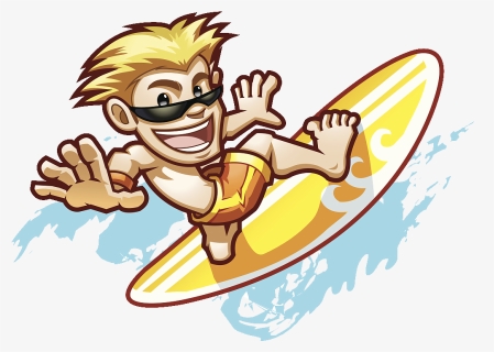 Hawaii Drawing Illustration Surf Enjoy Holiday Relaxing - Clip Art, HD Png Download, Free Download