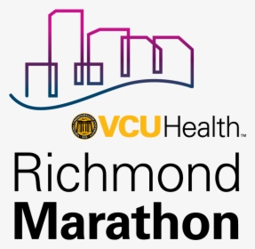 Vcu Health Richmond Marathon & Half Marathon Logo On - Vcu Health Richmond Marathon, HD Png Download, Free Download