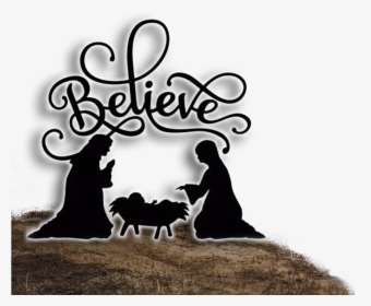 2017 The Road To Bethlehem Live Interactive Presentation - Nativity Scene Silhouette, HD Png Download, Free Download