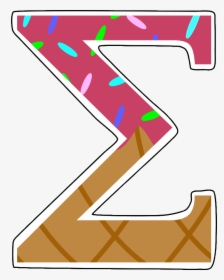 Ice Cream Greek Letters Sticker , Png Download, Transparent Png, Free Download