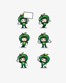 Apple Girl Mascot Apple Girl Mascot - Cartoon, HD Png Download, Free Download