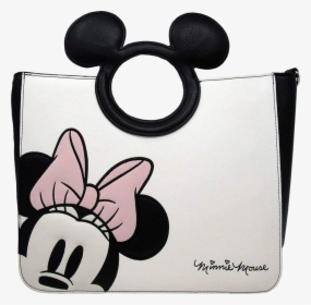 Minnie Mouse Signature 11” Faux Leather Handbag - Loungefly Minnie Mouse Purse, HD Png Download, Free Download