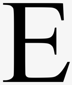 Times New Roman Font E Clipart , Png Download - Letter E Times New Roman, Transparent Png, Free Download