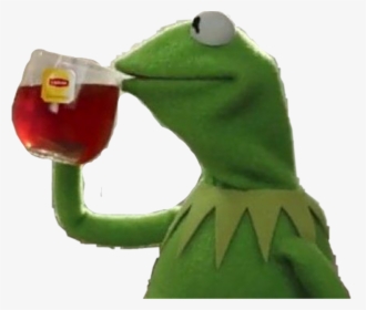 Kermit Drinking Tea Sticker, HD Png Download, Free Download