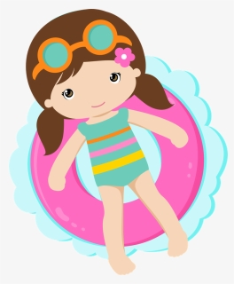 Clipart, Silhouettes, Art Party, Luau Party, Album, - Girl Pool Party Clipart, HD Png Download, Free Download