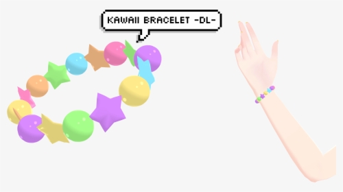 [mmd] Kawaii Bracelet Dl By Deidaraisdead - Mmd Kawaii Bracelet, HD Png Download, Free Download