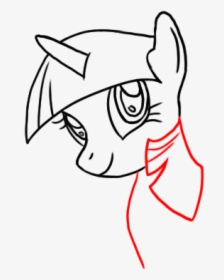 Little Pony How To Draw - Twilight Sparkle My Little Pony Outline, HD Png Download, Free Download