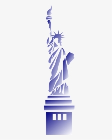 Transparent Statue Of Liberty Clipart - Black And White Statue Of Liberty Clip Art, HD Png Download, Free Download