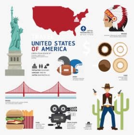 Mapa De América Estatua De Los Indios De La Libertad - Travel Usa Icon, HD Png Download, Free Download