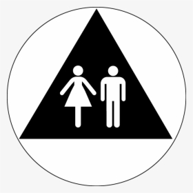 All Gender Ca Restroom Door Symbol Set - Traffic Sign, HD Png Download, Free Download