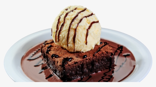 Brownie Com Cobertura Quente De Danette ® - Receita Brownie Com Sorvete, HD Png Download, Free Download