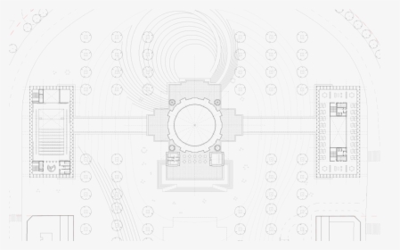 Upper Floor Plan Of The Civic Center In Pamplona - Circle, HD Png Download, Free Download