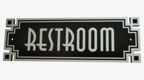 Art Deco Restroom Sign, HD Png Download, Free Download