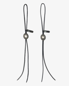 Mg Btc02 Qb Leather Bolo Tie W Concho - Earrings, HD Png Download, Free Download