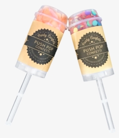 Boda Boda Tubos Push Pop Confeti - Gelato, HD Png Download, Free Download