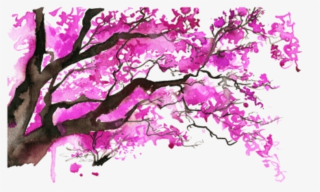Maple Tree Watercolor Painting, HD Png Download, Free Download