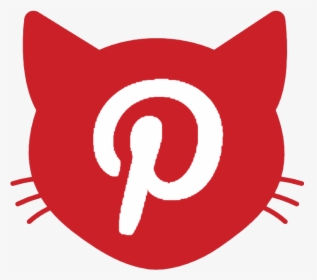 Follow Us Pinterest - Cat Face Clip Art, HD Png Download, Free Download