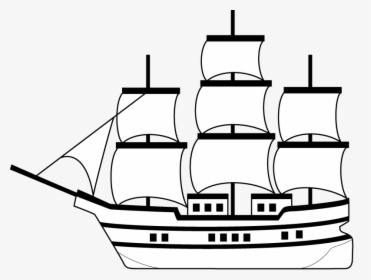 Ship Clipart Trade - Easy To Draw Slave Ship, HD Png Download, Free Download